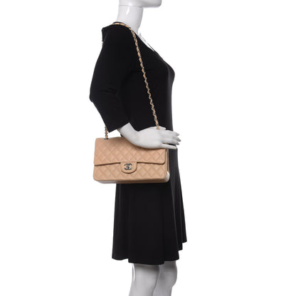 Chanel Lambskin Quilted Medium Double Flap Beige 2 of 12