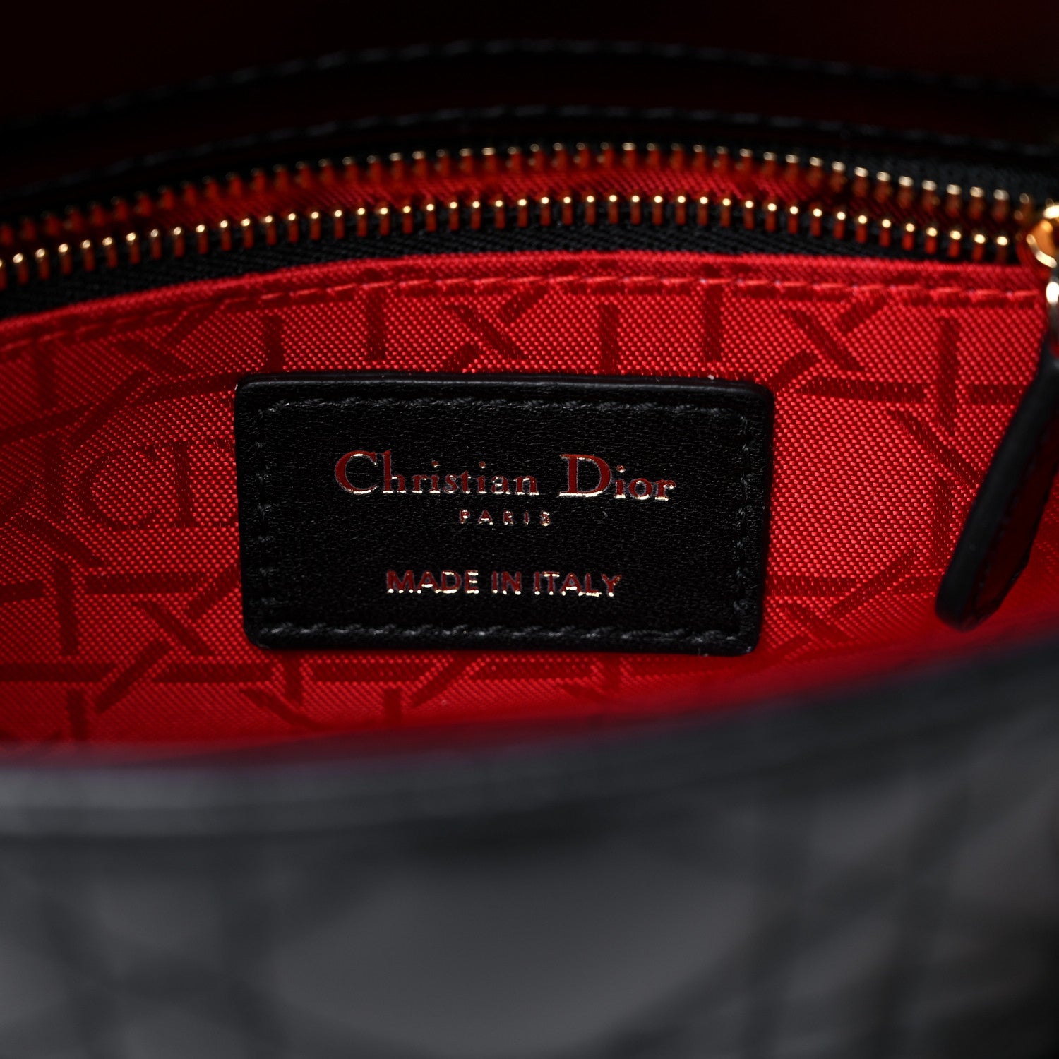 Christian Dior Lambskin Cannage Mini Lady Dior Black 6 of 10