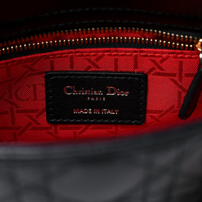 Christian Dior Lambskin Cannage Mini Lady Dior Black 6 of 10
