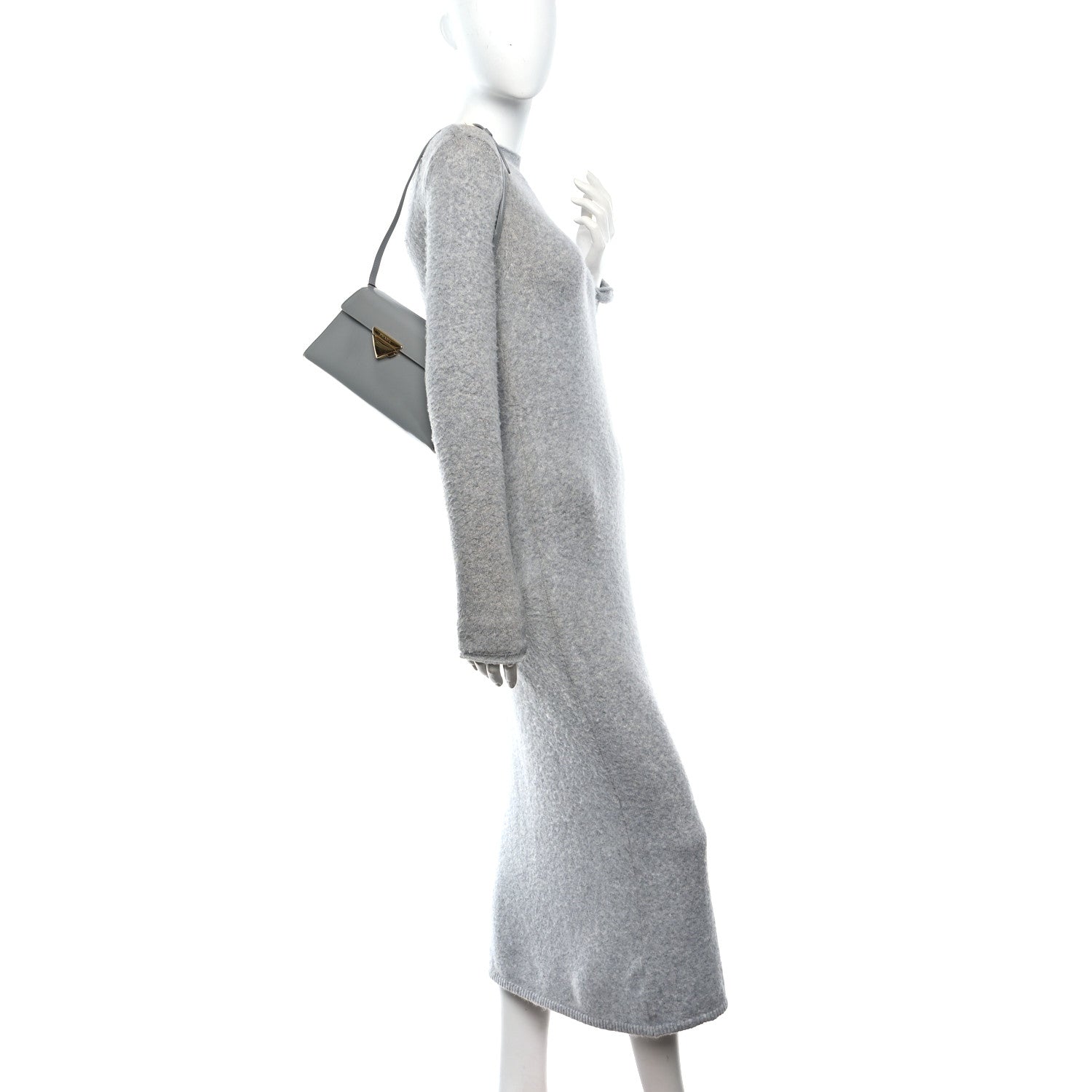 Prada Spazzolato Flap Shoulder Bag Nube 2 of 11