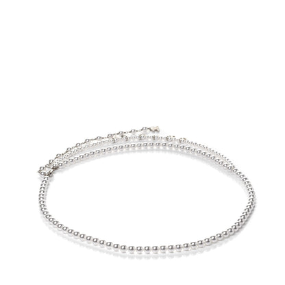 Chanel Pearl Crystal CC Signature Charm Belt Silver 2 of 4