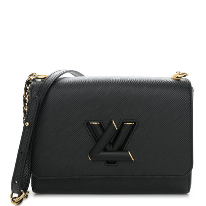 Louis Vuitton Epi Twist Shoulder Bag MM Matte Black 1 of 12