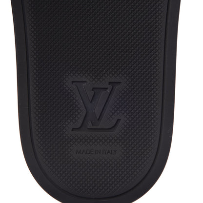 Louis Vuitton Rubber Monogram Mens Waterfront Mules 6.5 Macassar 6 of 8