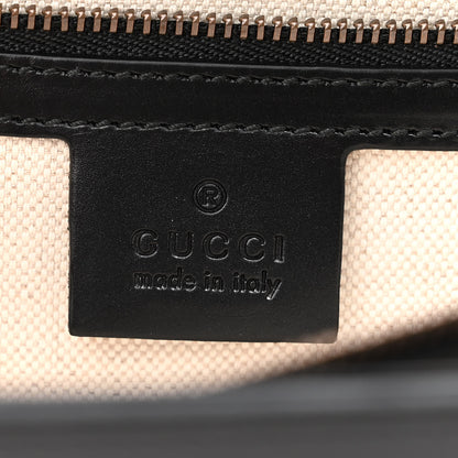 Gucci Knight Calfskin Malaga Kid Heart Medium GG Marmont Chain Handle Bag Black Hibiscus Red Multicolor 6 of 10
