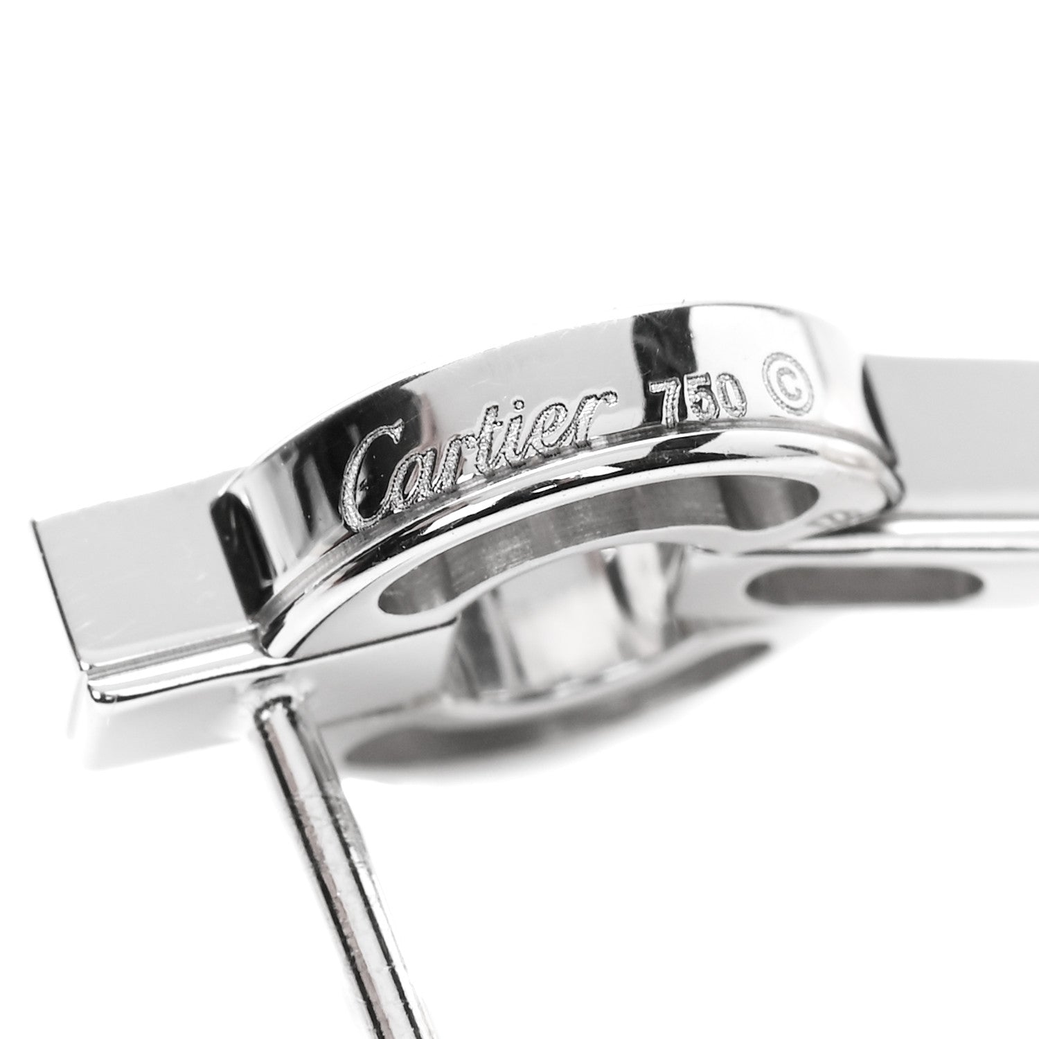 Cartier 18K White Gold Diamond Akoya Pearl 9mm Himalia Earrings 4 of 7