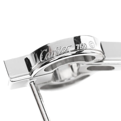 Cartier 18K White Gold Diamond Akoya Pearl 9mm Himalia Earrings 4 of 7