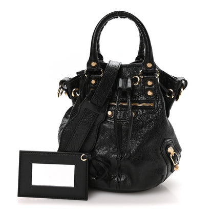 Balenciaga Agneau Giant 12 Gold Hardware Mini Pompon Black 3 of 11