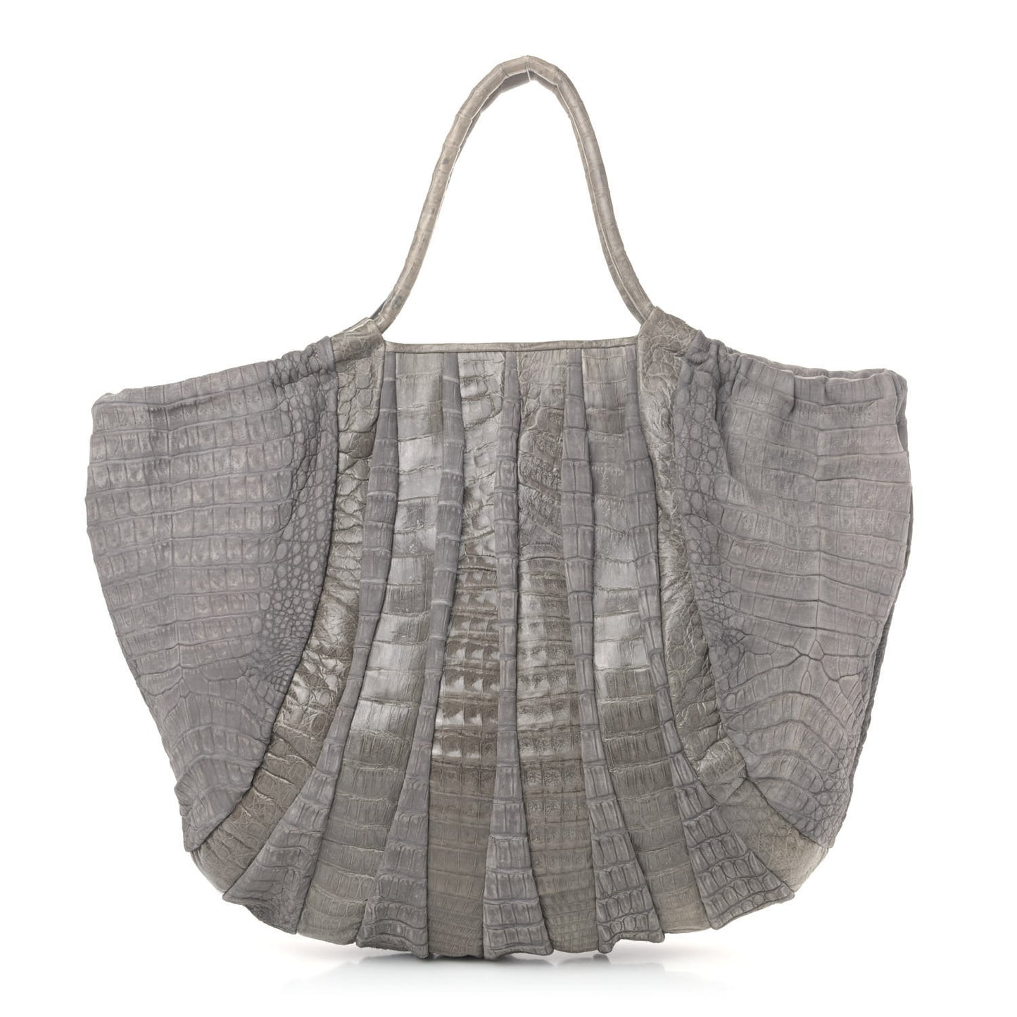 Crocodile Hobo Grey
