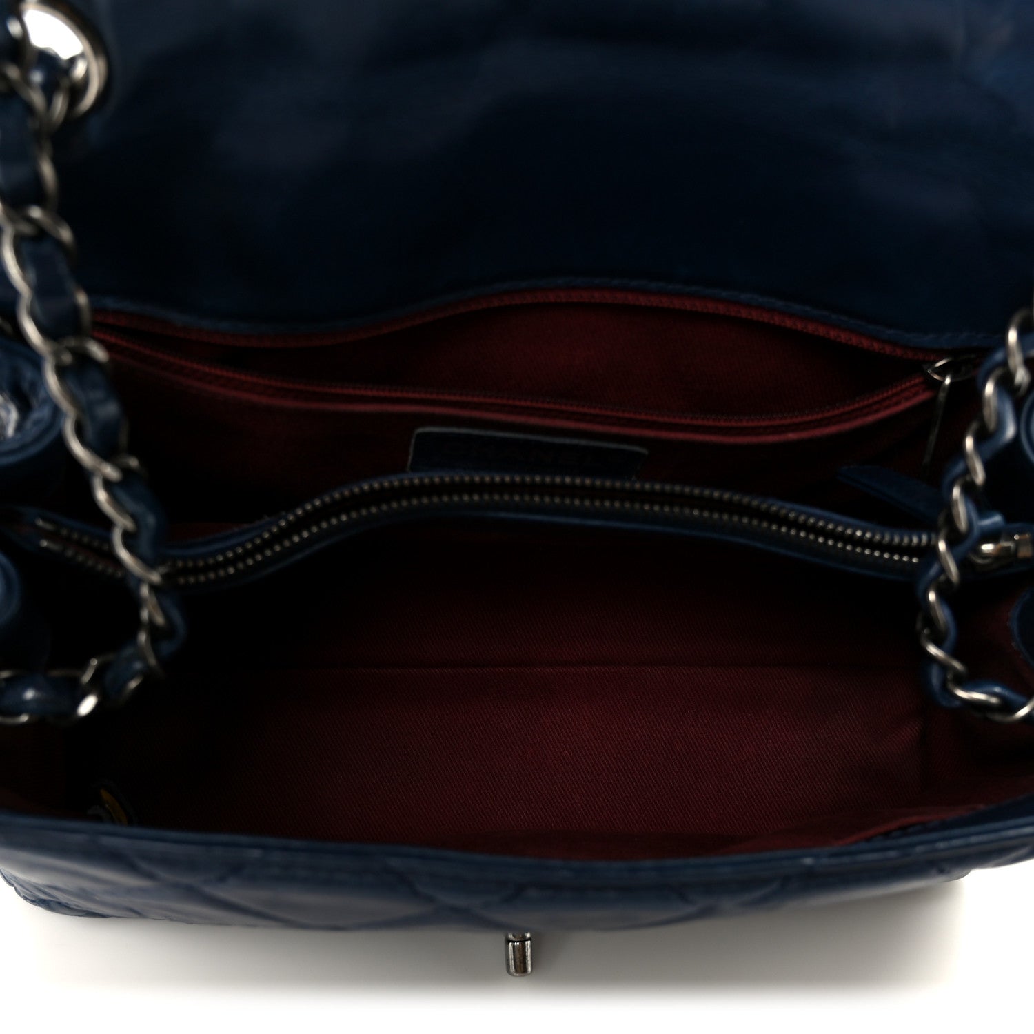 Chanel Glazed Calfskin Quilted Medium Coco Soft Flap Navy 5 of 11
