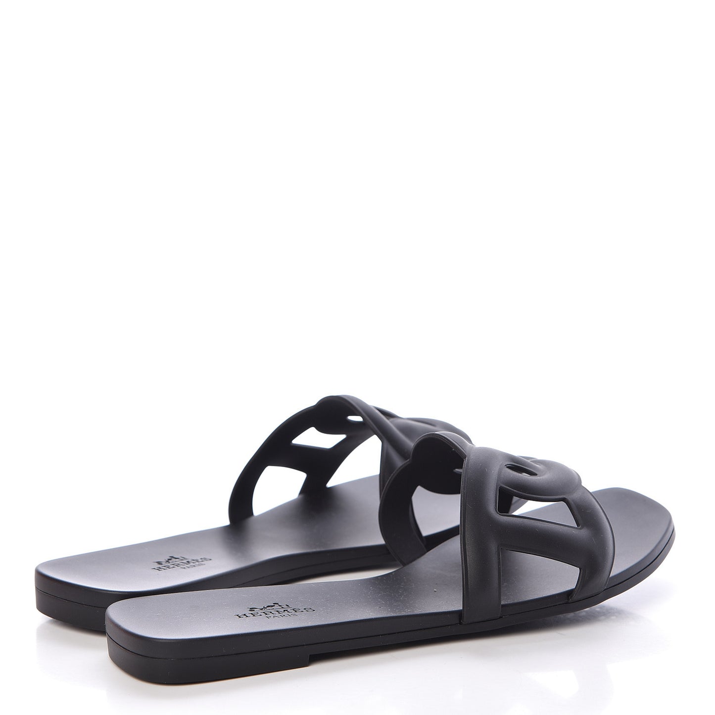 Rubber Aloha Sandals 37 Black
