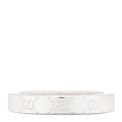 Gucci Sterling Silver GG Band Ring 55 7.25 3 of 4