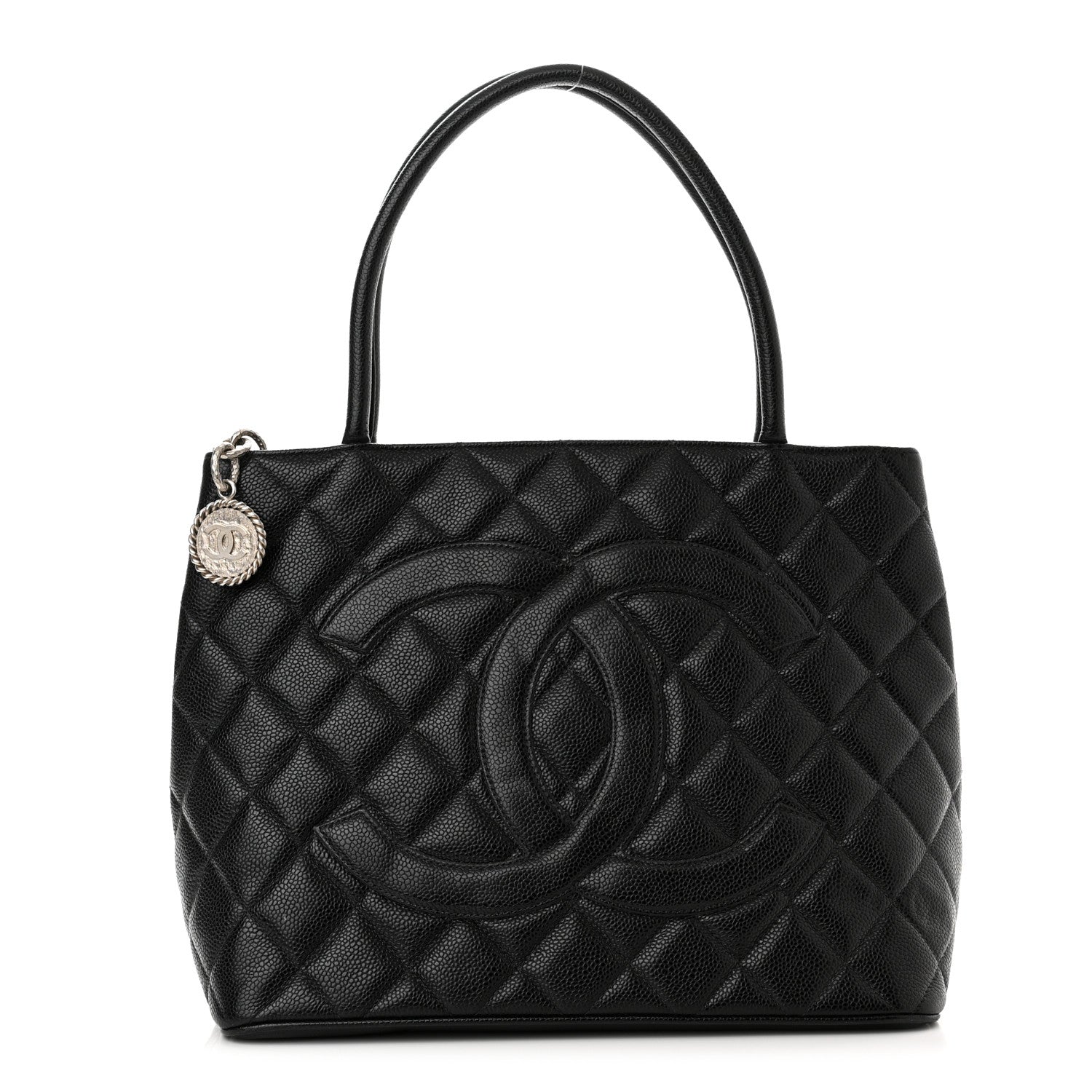 Chanel Caviar Quilted Medallion Tote Black 1 of 10