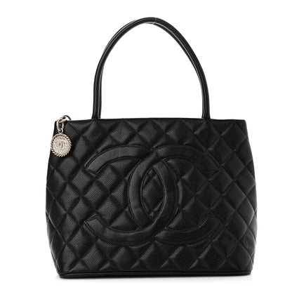 Chanel Caviar Quilted Medallion Tote Black 1 of 10