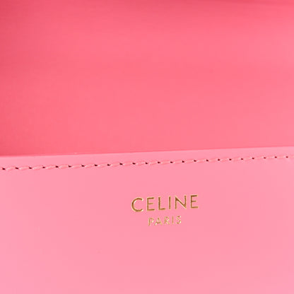 Celine Shiny Calfskin Triomphe Chain Shoulder Bag Flamingo 6 of 10