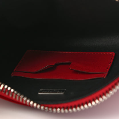 Tom Ford Velvet Crystal TF Clutch Dark Red 8 of 15