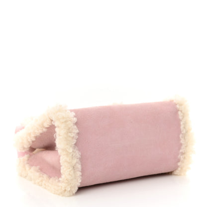 Telfar X UGG Suede Shearling Small Shopping Bag Pink 4 of 10