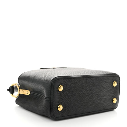 Louis Vuitton Taurillon Mini Capucines Black 4 of 9