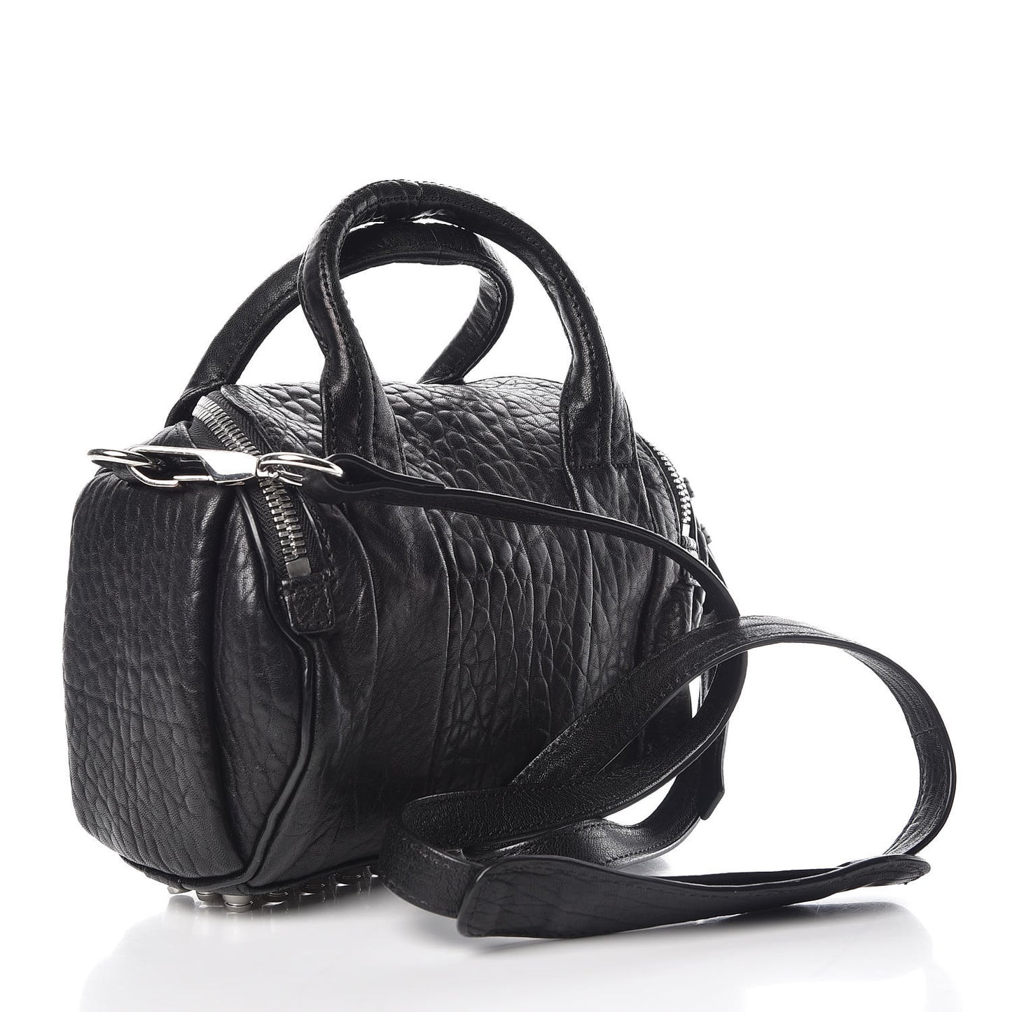 Pebbled Lambskin Mini Rockie Black Rhodium Hardware