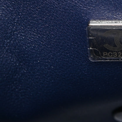 Chanel Iridescent Lambskin Quilted Mini Rectangular Flap Dark Purple 7 of 10