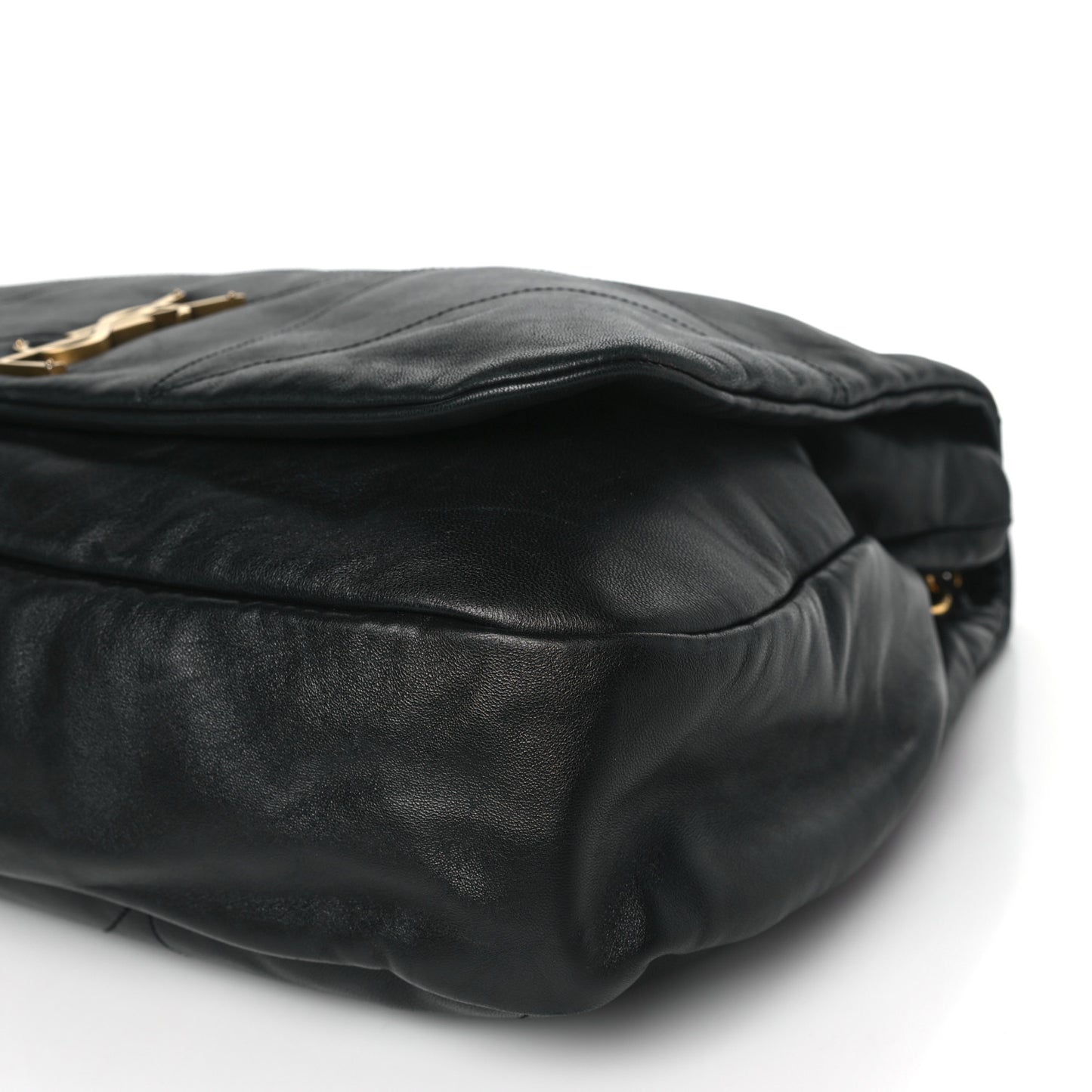 Lambskin Matelasse Monogram Large Jamie 4.3 Black