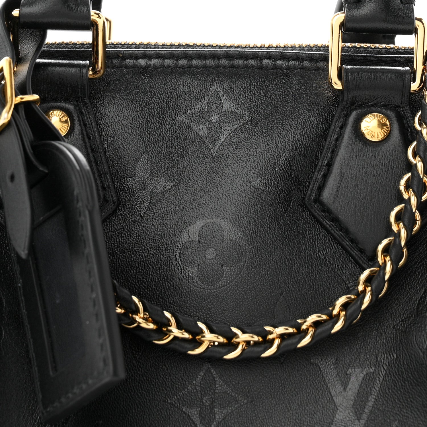 Louis Vuitton Monogram Ink Speedy BB Black 7 of 11