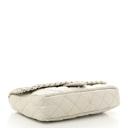 Chanel Calfskin Quilted Medium Chain Me Flap White 3 of 10