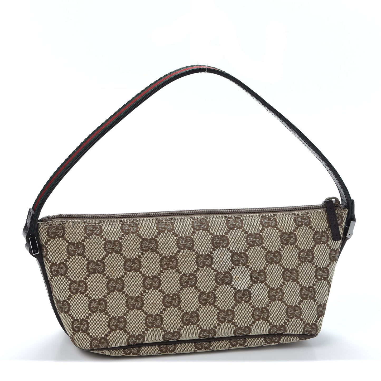 Monogram Web Boat Pochette Brown