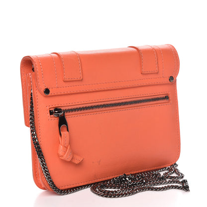 Proenza Schouler Lambskin PS1 Large Chain Wallet Grapefruit 3 of 14