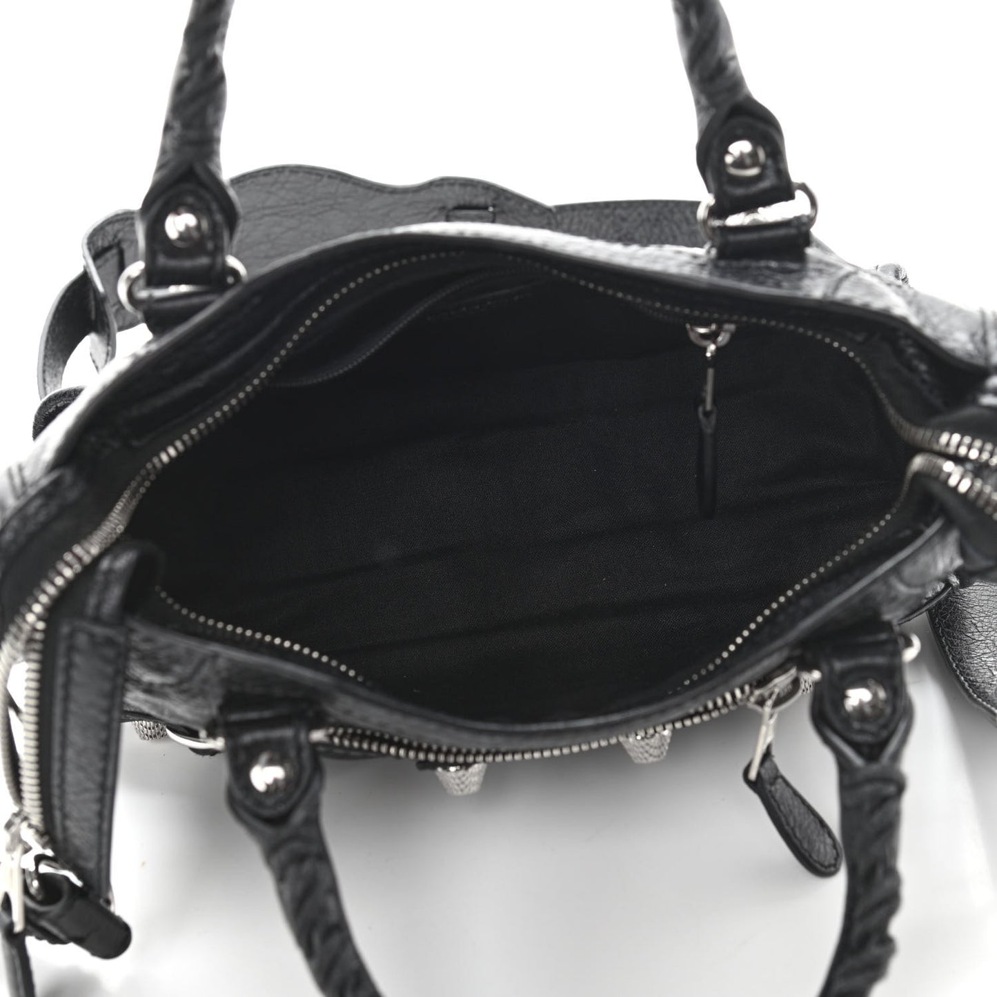 Agneau Giant 12 Silver Hardware Mini City Black