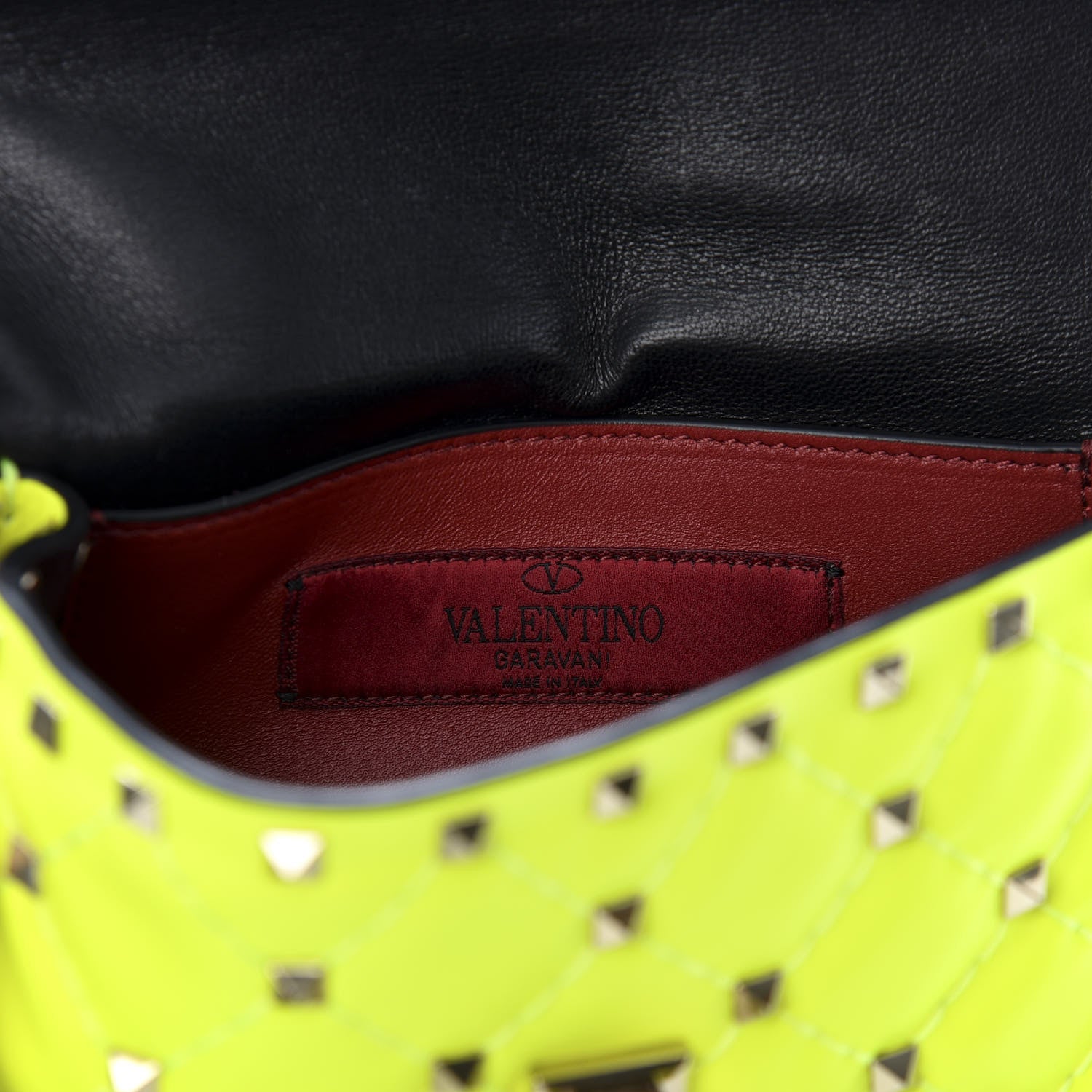Valentino Garavani Calfskin Mini Rockstud Spike Shoulder Bag Lime 6 of 8