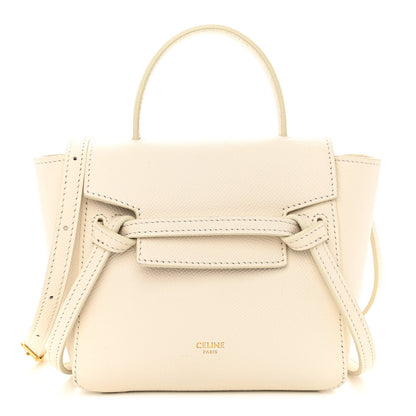 Celine Grained Calfskin Pico Belt Bag Rice 1 of 10