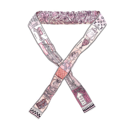 Louis Vuitton Silk Jeu De Louis BB Bandeau Pink 1 of 4