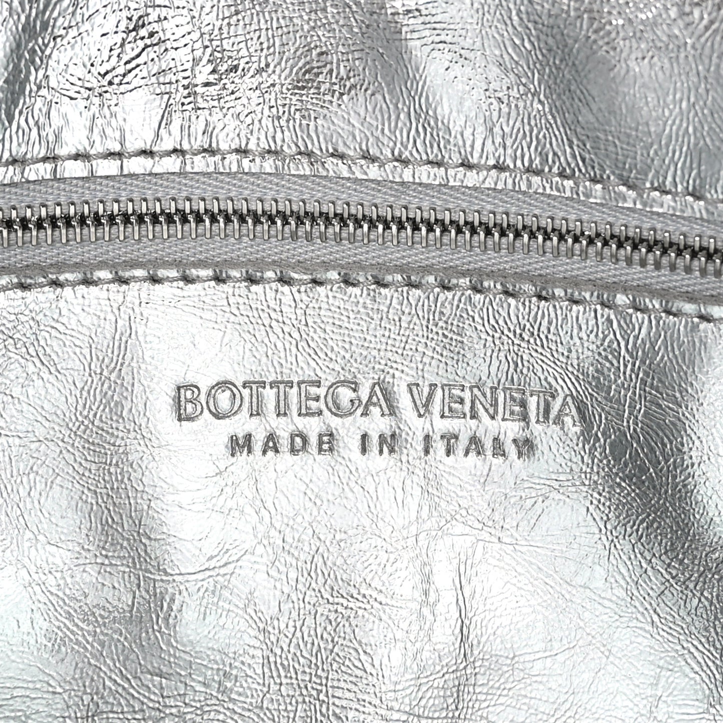 Metallic Lambskin Maxi Intrecciato Cassette Crossbody Bag Silver