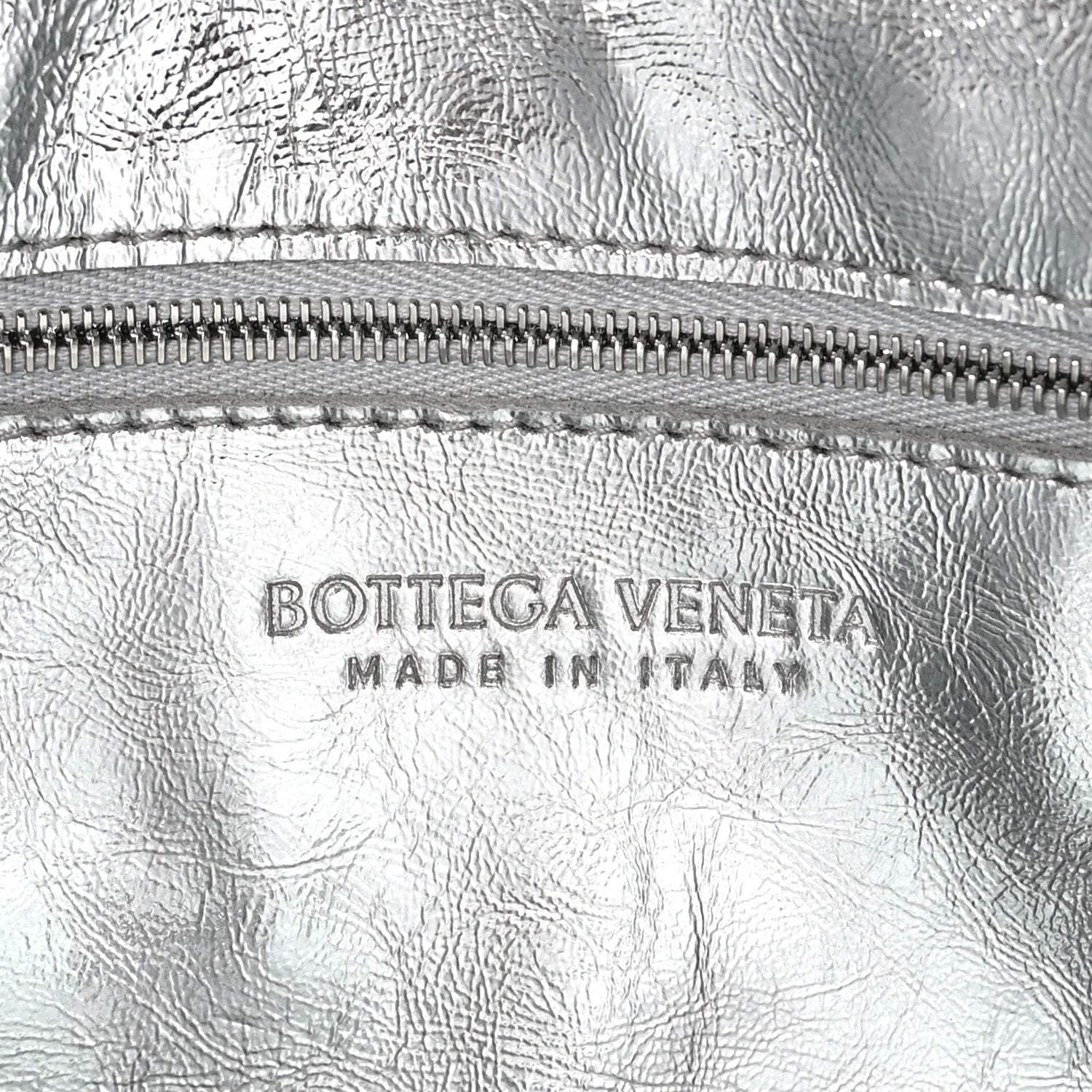 Bottega Veneta Metallic Lambskin Maxi Intrecciato Cassette Crossbody Bag Silver 6 of 9