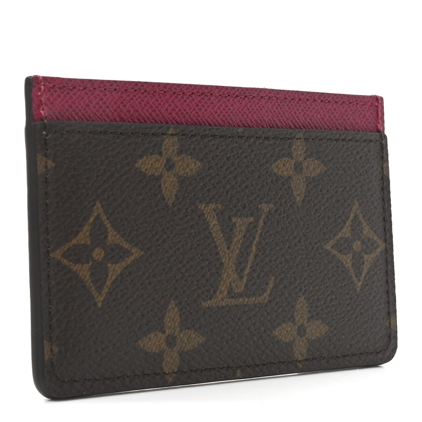 Monogram Card Holder Fuchsia