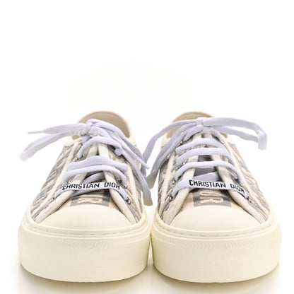 Christian Dior Canvas Oblique Walk'N'Dior Low Top Sneakers 36 Grey Stone 3 of 9