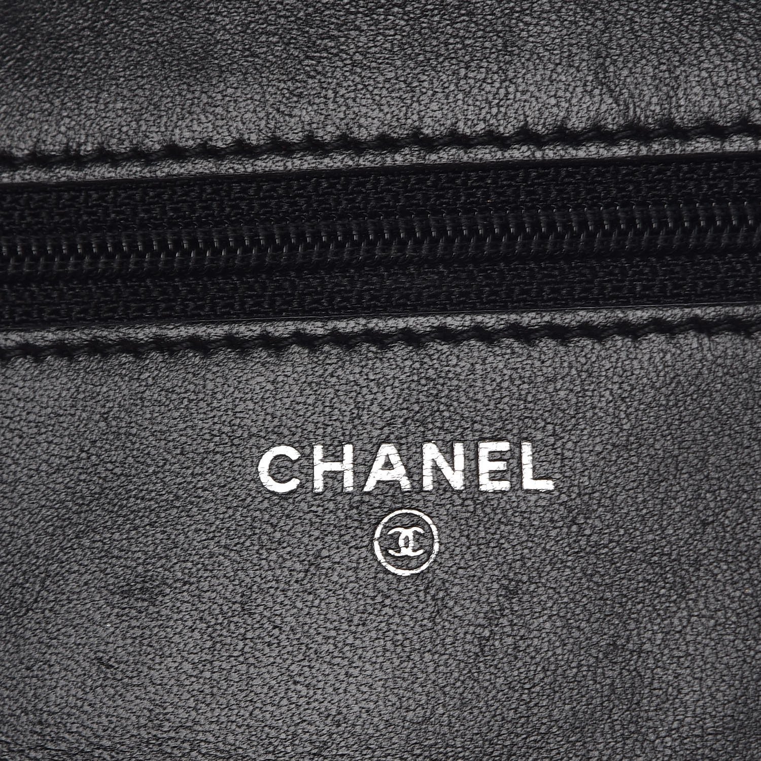 Chanel Lambskin Quilted Wallet On Chain WOC Black 6 of 9