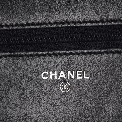 Chanel Lambskin Quilted Wallet On Chain WOC Black 6 of 9
