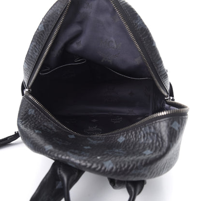 MCM Visetos Studded Small Dual Stark Backpack Black 4 of 19