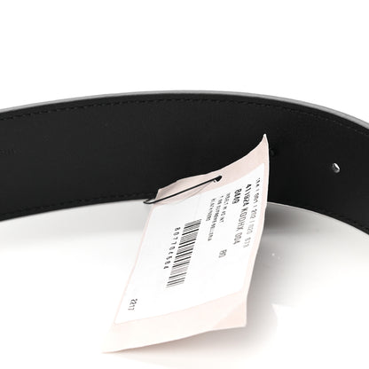 Gucci GG Supreme Monogram Selleria Calfskin Interlocking G 40mm Belt 80 32 Black Grey 6 of 6