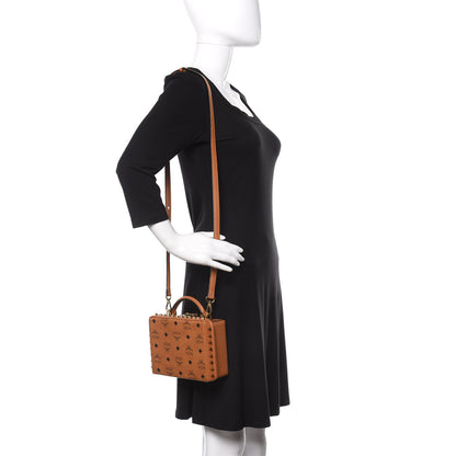 MCM Visetos Small Berlin Crossbody Cognac 2 of 13