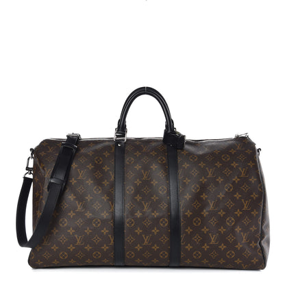 Louis Vuitton Monogram Macassar Keepall Bandouliere 55 1 of 8