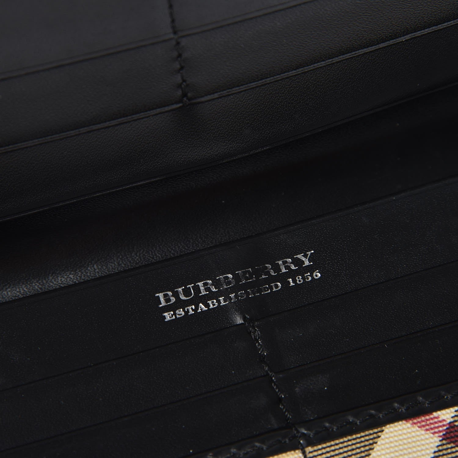 Burberry Supernova Check Continental Wallet Black 5 of 8