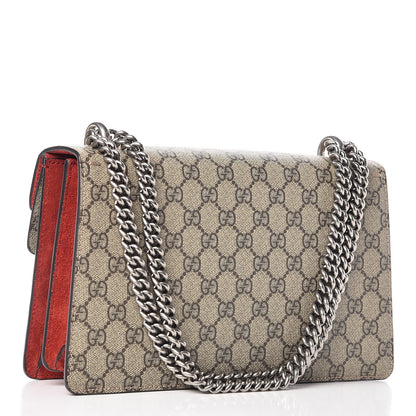 Gucci GG Supreme Monogram Small Dionysus Shoulder Bag Red 3 of 9