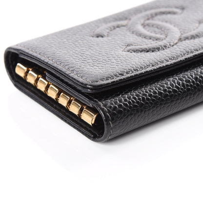 Chanel Caviar Timeless CC 6 Key Holder Case Black 5 of 11
