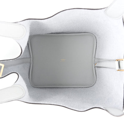 Hermes Taurillon Clemence Picotin Lock 22 MM Bleu Pale 5 of 11