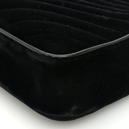 Saint Laurent Velvet Matelasse Monogram Lou Camera Bag Black 10 of 10