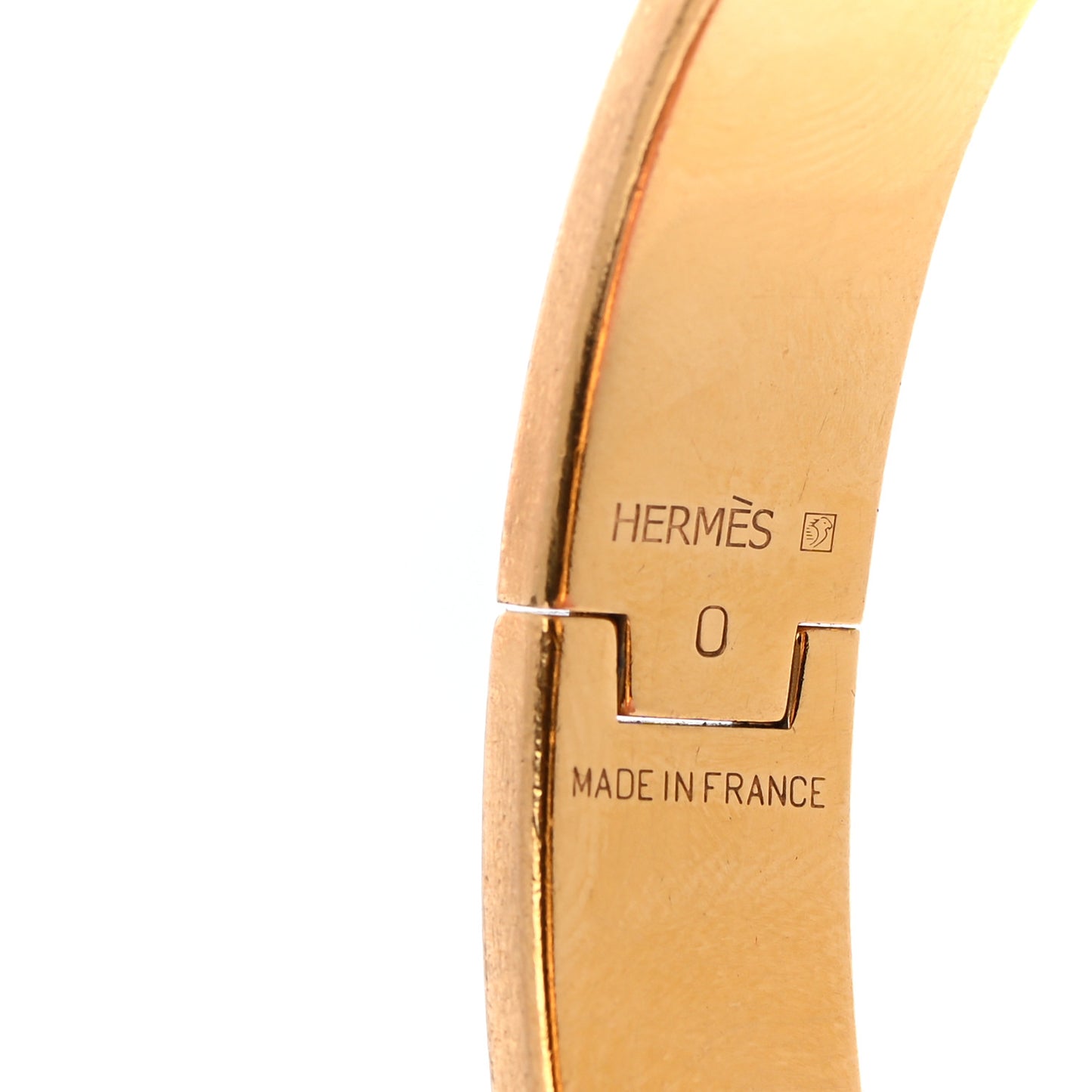 Enamel Narrow Clic Clac H Bracelet PM White