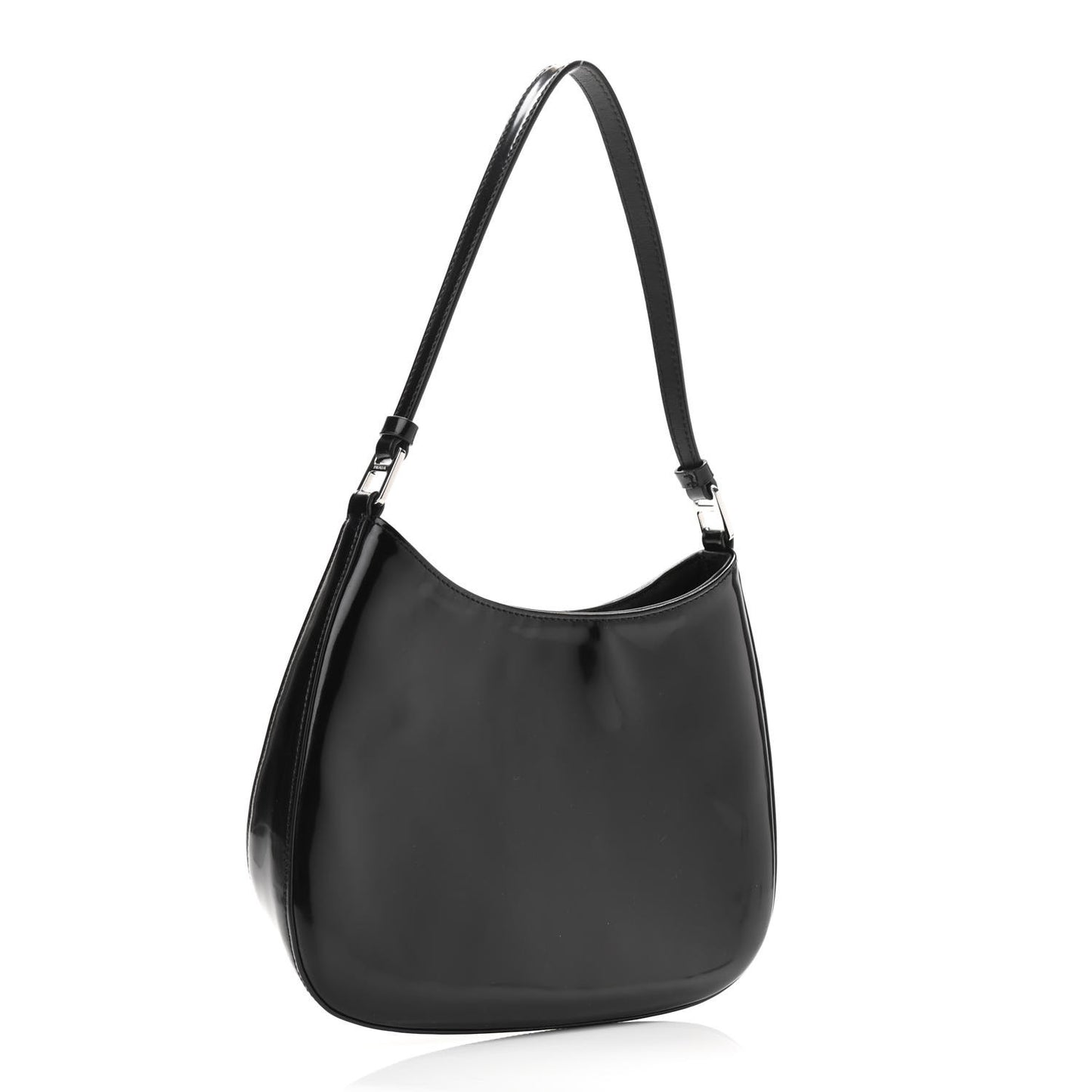 Spazzolato Cleo Shoulder Bag Black
