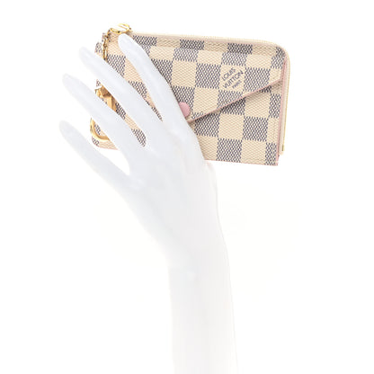 Louis Vuitton Damier Azur Recto Verso Card Holder Rose Ballerine 3 of 7